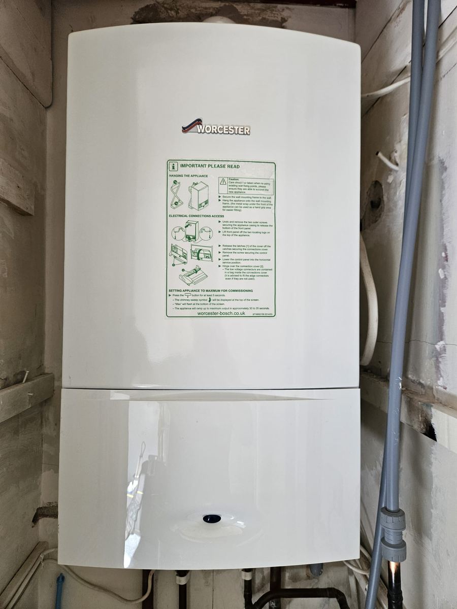 Worcester Bosch boiler installed